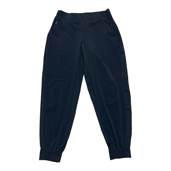 Athleta Black High Rise Joggers Size M - Picture 1 of 8